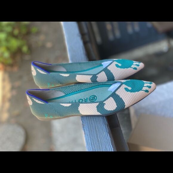 Rothy's® Women’s The Point Moroccan Green Sz 6 - Picture 13 of 13